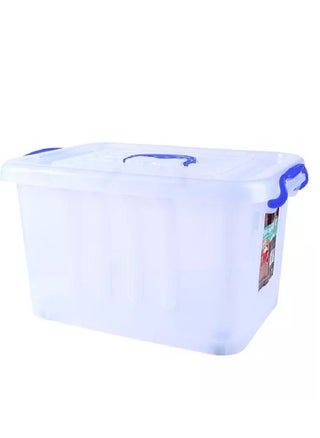 Transparent plastic storage container with a luxurious green lid and handles, 20 liters - pzsku/Z241B5E1A5D5E8AFADC63Z/45/_/1724313157/1b80055b-affc-408e-bda9-c56d6a68a04e