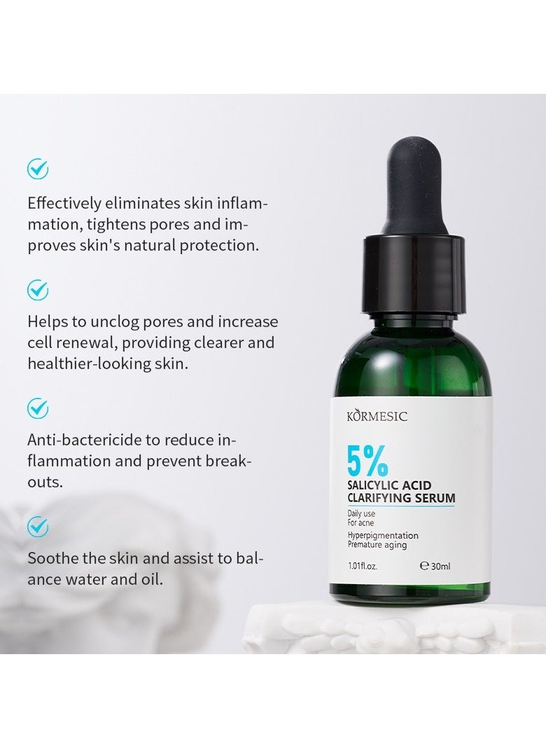 Kormesic - Salicylic Acid 5% Purifying Serum - Deep Clean & Skin Detox 30ml - Image 1