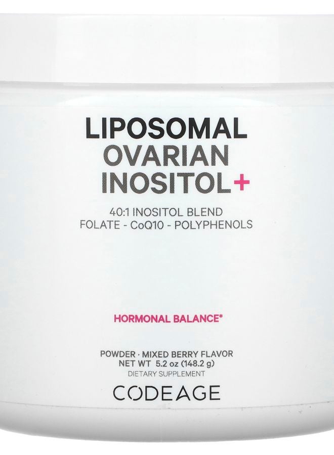 Codeage Liposomal Ovarian Inositol+ Mixed Berry 5.2 oz (148.2 g)