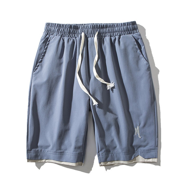 2023 Boys Ice Silk Shorts Perspiration Breathable Loose Casual Sports Pants Men'S Explosions - Image 1