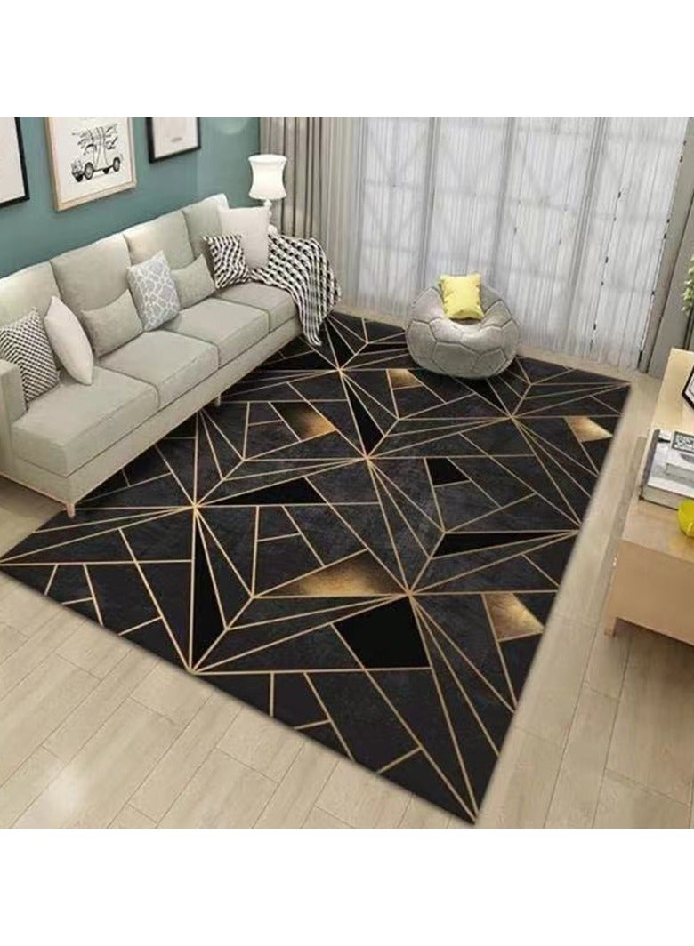 Squality Polyester Fiber Rectangular Simple And Comfortable Carpet(Carpet Only)