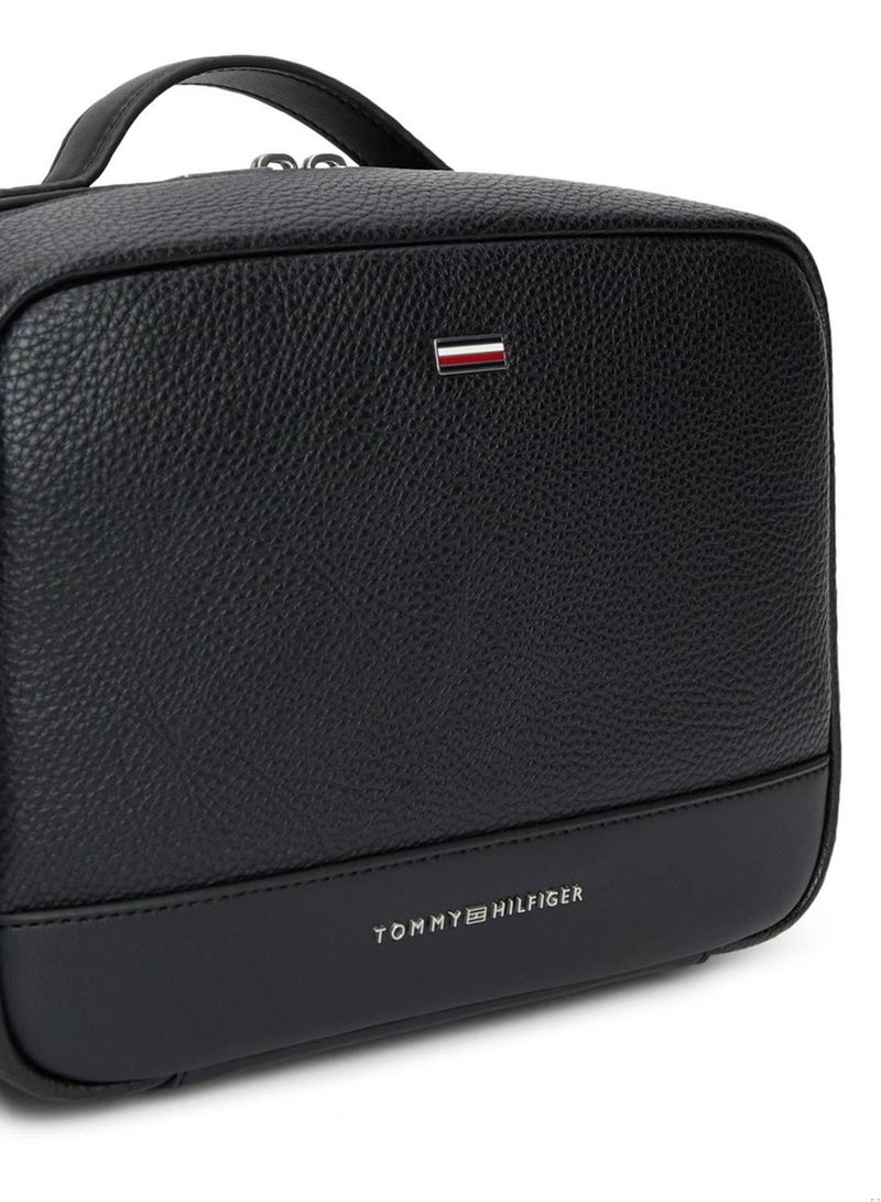 TOMMY HILFIGER Repeat Flag Metallic Logo Washbag - Image 2