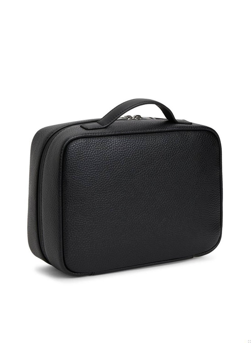 TOMMY HILFIGER Repeat Flag Metallic Logo Washbag - Image 3