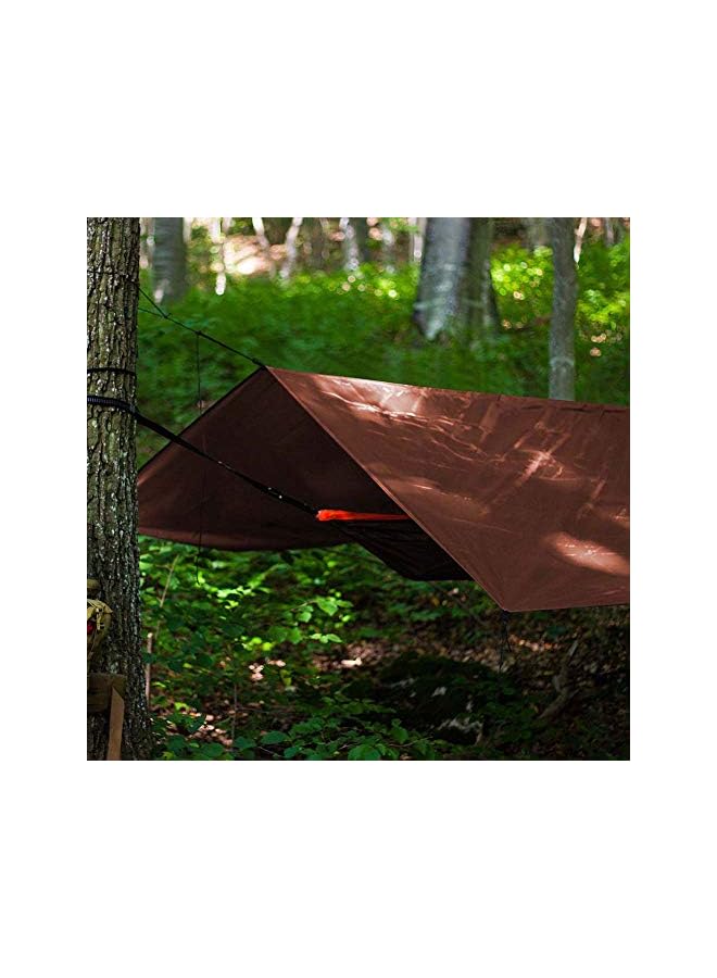 PROMASS Feet x 10 Feet) Waterproof Lightweight Brown Multipurpose Poly Tarp - Woven Polyethylene  - Image 5