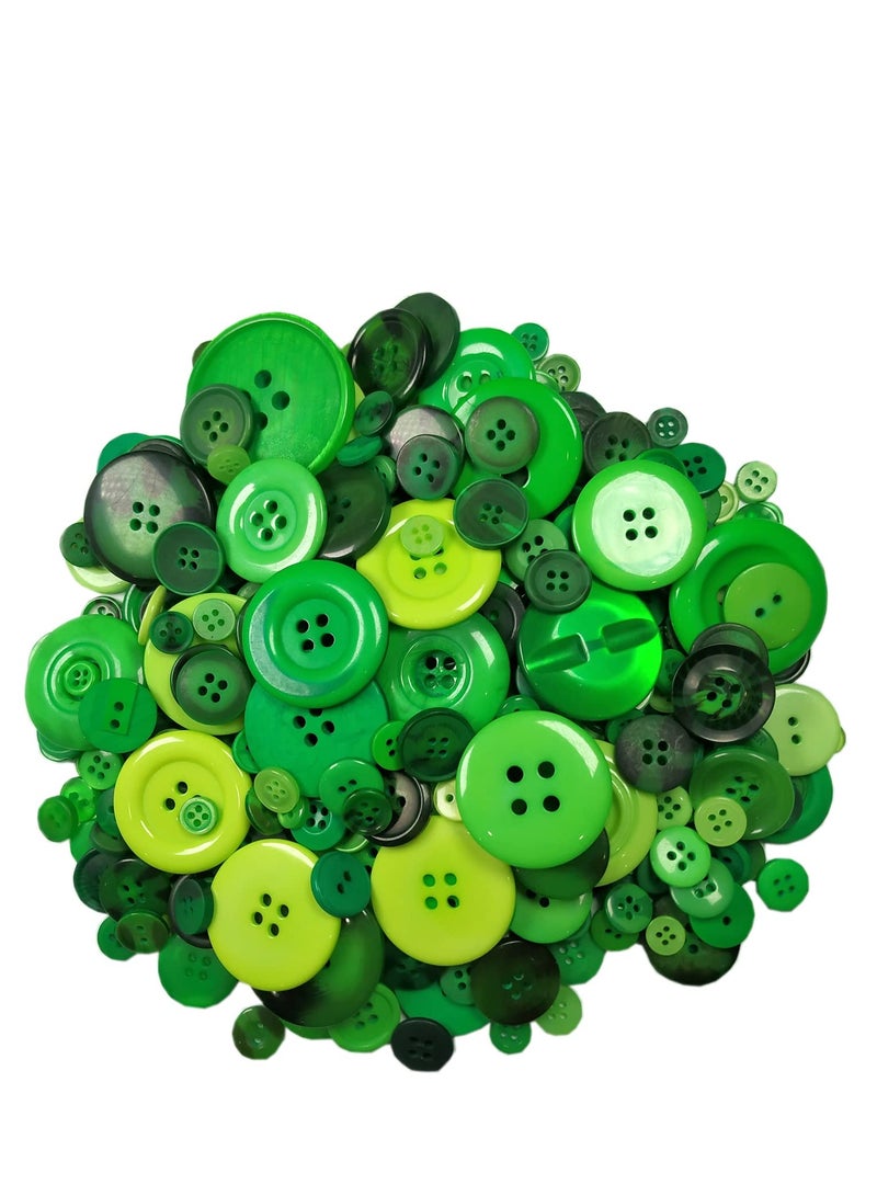 600-700 pcs Buttons for Crafts Round Resin Buttons Assorted Sizes Sewing DIY Manual Button Painting DIY Handmade Ornament Buttons 2 Holes and 4 Holes - Image 1