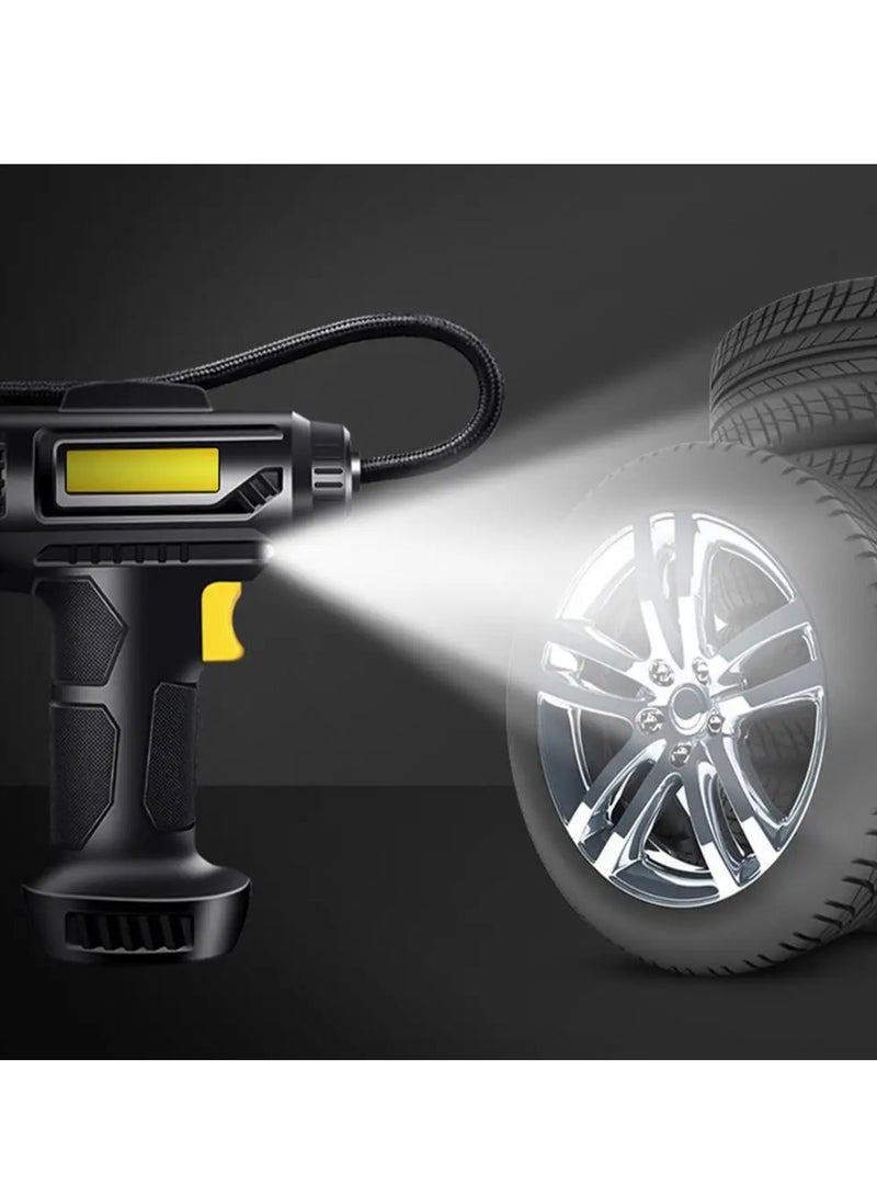 Yuwell Portable Air Compressor for Car Tires - Analog Tire Inflator, 12V DC Air Compressor, Tire Inflators, Air Tire Pump with Emergency LED Flashlight - Multipurpose Air Pump for Cars, Motorcycles, Bikes, - Image 5