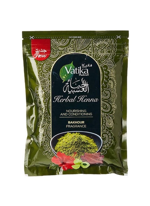 Vatika Naturals Herbal Henna | Bakhour Hair Color | For Nourishing & Conditioning | 100% Grey Coverage - 200 g