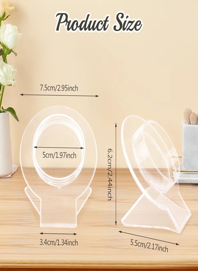 Mirrline 12 Pcs Acrylic Bracelet Displays Stands Clear Jewelry Display Holder Bangle Organizer Rack Bracelet Storage Showcase for Home Store - Image 2