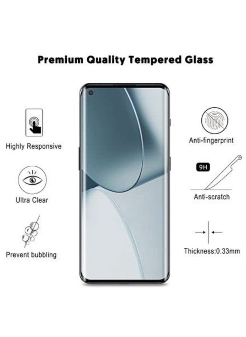 vesus Compatible with oneplus 10 pro Screen Protector UV, [UV Lamp ] Clear Curved Edge Tempered Glass for (2 Pack) - Image 4