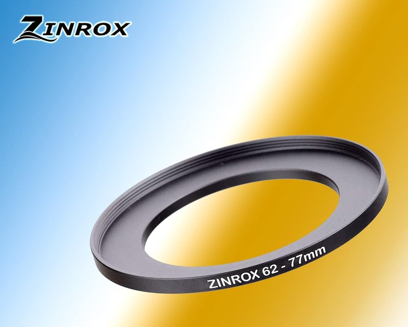 ZINROX ® 62-77mm Step Up Lens Filter Adapter Ring, Set of 1 Piece - Size :-62mm to 77mm Stepping Ring - Image 2