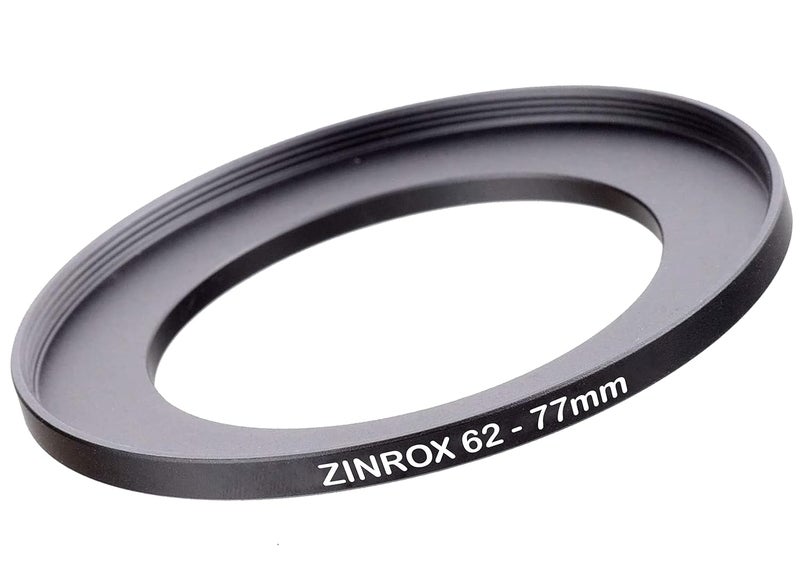 ZINROX ® 62-77mm Step Up Lens Filter Adapter Ring, Set of 1 Piece - Size :-62mm to 77mm Stepping Ring - Image 1