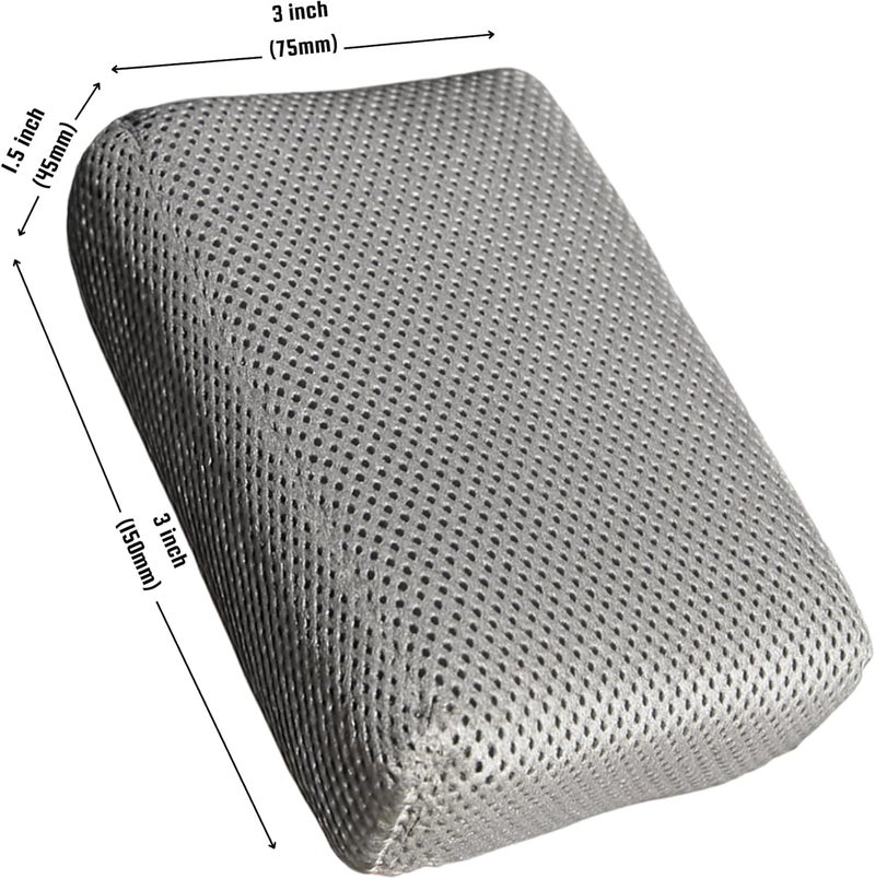 Ragnify Pack of 2 Clay Mitt Auto Detailing Medium Grade Alternative Mitt for Flawless Removal of Surface Bonded Micro Contaminant (Mesh Pattern Grey) - Image 4