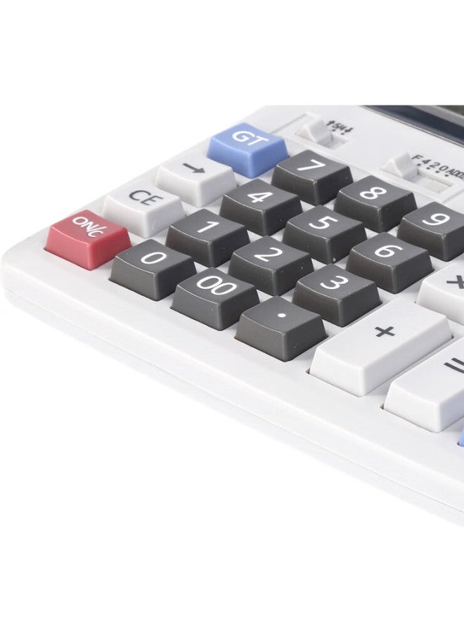 Comix Dual Power Calculator, 12-Digit Wide Screen Financial Calculator, Office Stationery Supplies, Medium Size C-2035 - Image 1