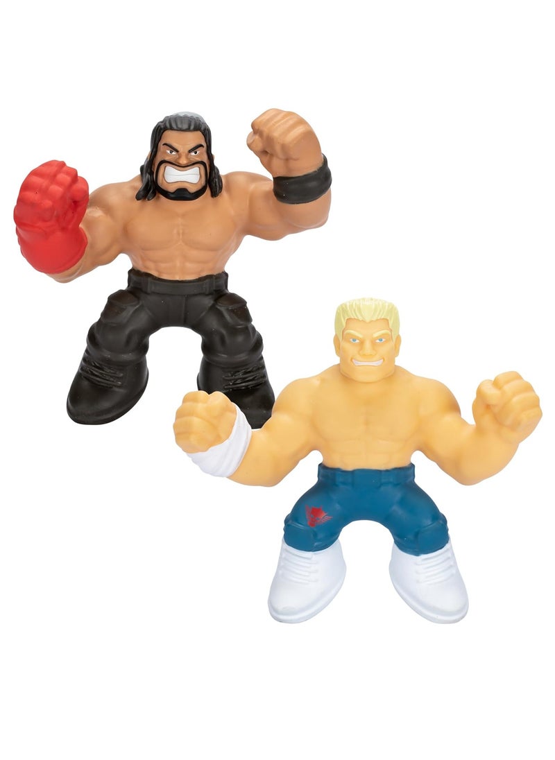 GOO JIT ZU Heroes Of Goo Jit Zu WWE Match Up Action Pack - Roman Reigns Vs Cody Rhodes  - Image 1