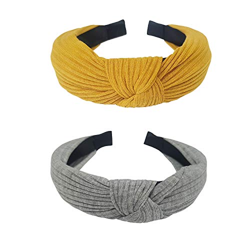 GETACOTA 12 Pack Women's Knot Turban Headbands Boho Head Bands Twisted Criss Cross Head Warps Hair Band Elastic Plain Hair Accessories for Women Girls (mul_319) - Image 2