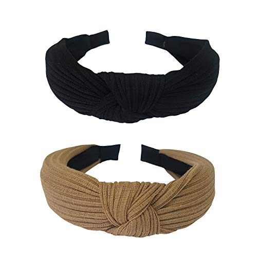 GETACOTA 12 Pack Women's Knot Turban Headbands Boho Head Bands Twisted Criss Cross Head Warps Hair Band Elastic Plain Hair Accessories for Women Girls (mul_319) - Image 3