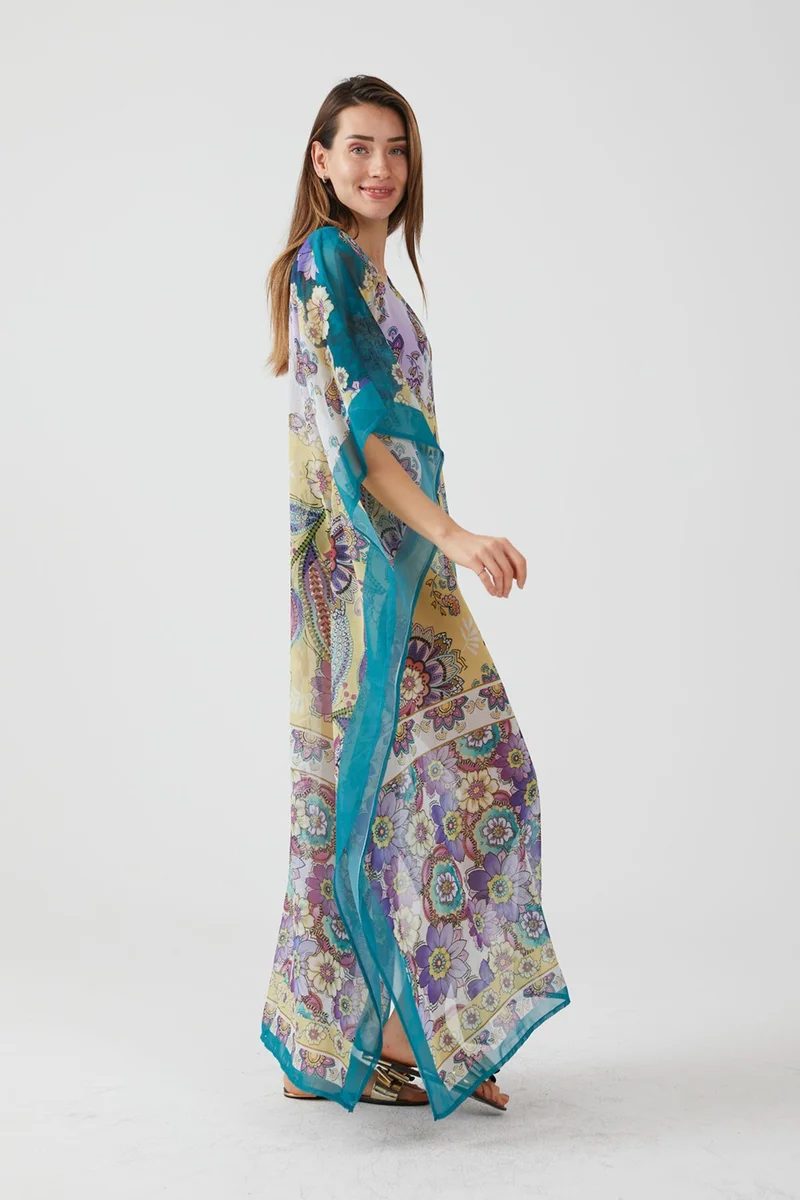 ايس هوم Ethnic Pattern Beach Dress