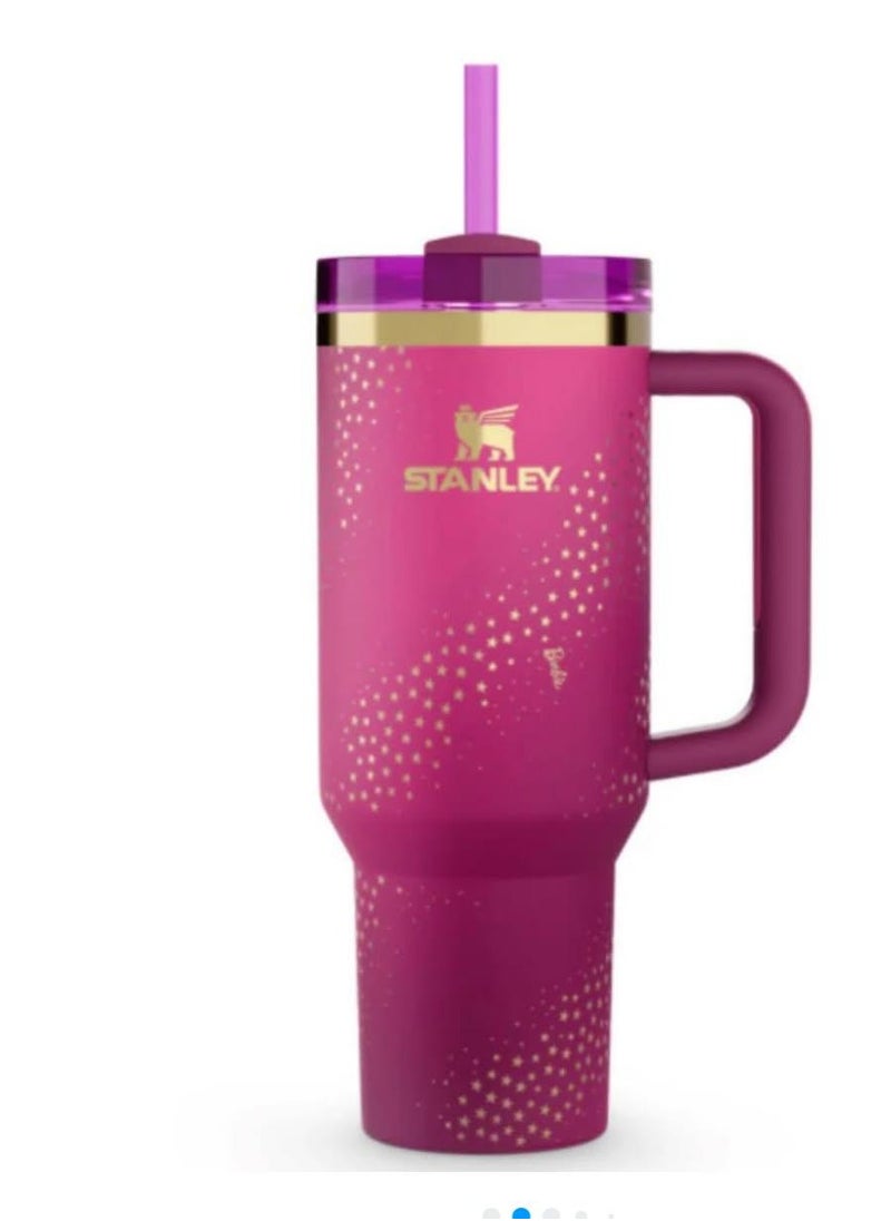 Stanley - Stanley Stainless Steel Vacuum Insulated Tumbler with Lid and Straw for Water, Iced Tea or Coffee, Smoothie and More, 40oz,Presented in Elegant Gift-Ready Packaging Shocking  Pink - Image 1