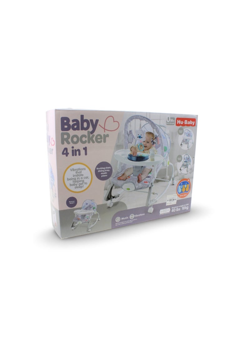 Hu-Baby Baby Rocker 4 in 1 – Green - Image 2