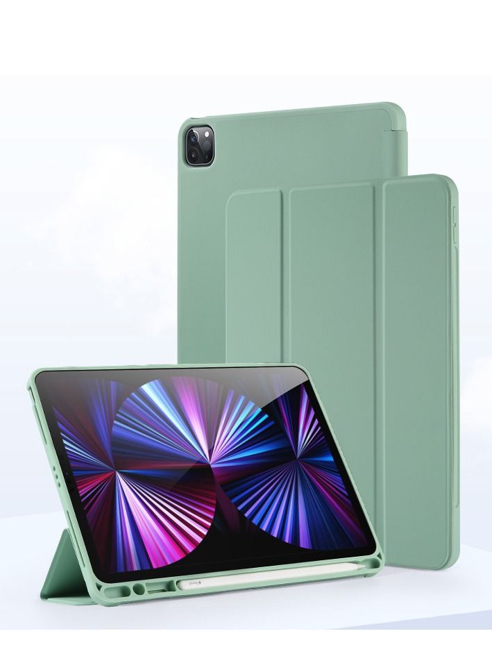 Loquat Green Soft Case Bottom Protective With Pen Slot For iPad