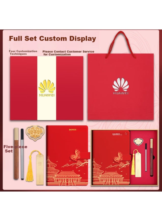 Longe Langjie National Tide Notebook Gift Box Set High-value Notebook Chinese Style Notebook Hand Gift Notebook Stationery Gift Set Corporate Customized Logo - Image 4