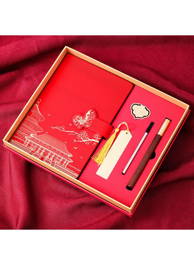 Longe Langjie National Tide Notebook Gift Box Set High-value Notebook Chinese Style Notebook Hand Gift Notebook Stationery Gift Set Corporate Customized Logo - Image 2