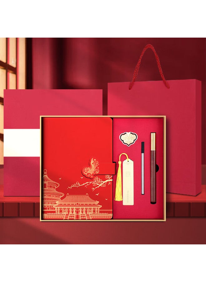 Longe Langjie National Tide Notebook Gift Box Set High-value Notebook Chinese Style Notebook Hand Gift Notebook Stationery Gift Set Corporate Customized Logo - Image 1