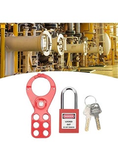 Generic Lockout Tagout Kit, Lockout Tagout Locks Set, Electrical Lockout Tagout Kit, Safety Padlocks, With Safety Hasp Padlock, Lockout Tag Keys Tamper Proof(1.5in/38mm Shackle)  - Image 3