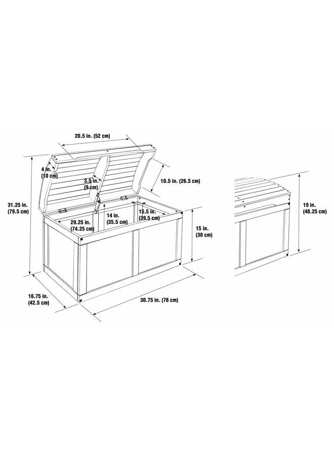Badger Basket Kid's Hardwood Barrel Top Toy Box Storage Chest with Safety Hinge - Espresso - Image 5