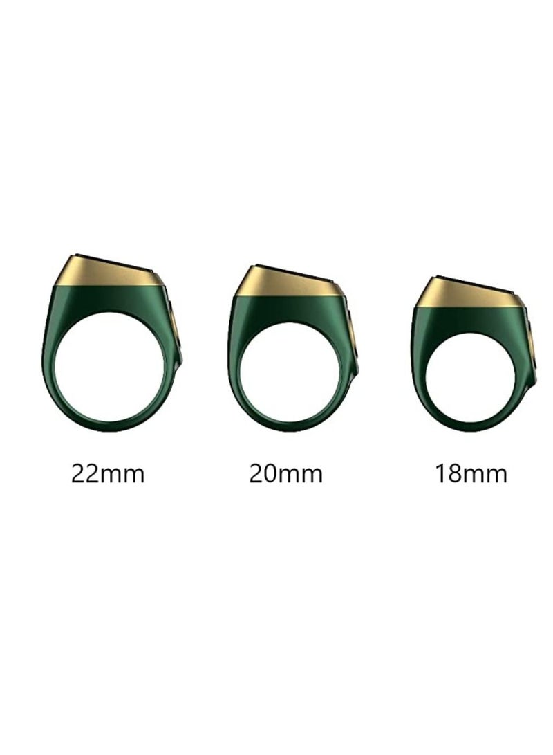 iQIBLA Smart Tasbih Plastic Zikr Lite Ring Green 20MM  - Image 5