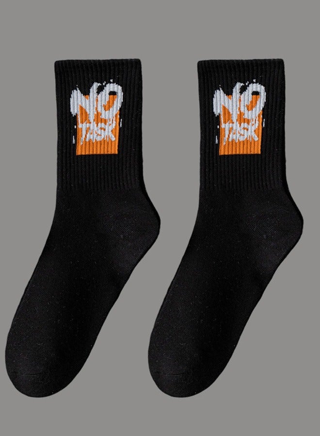 5 Pairs of Men's Basketball Cotton Socks,Thickened Long Tube Socks,Comfortable and Breathable,Odor Proof, Anti Slip,Antibacterial,and Sweat Absorbing - Image 5