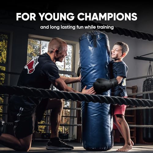 FIGHTR قفازات الملاكمة للأطفال FIGHTR® والمزيد من الاستقرار | الأولاد والبنات الصغار | الملاكمة، MMA، موياي تاي، كيك بوكسينغ وفنون القتال 04 06 أونصة | تشمل حقيبة حمل - Image 5