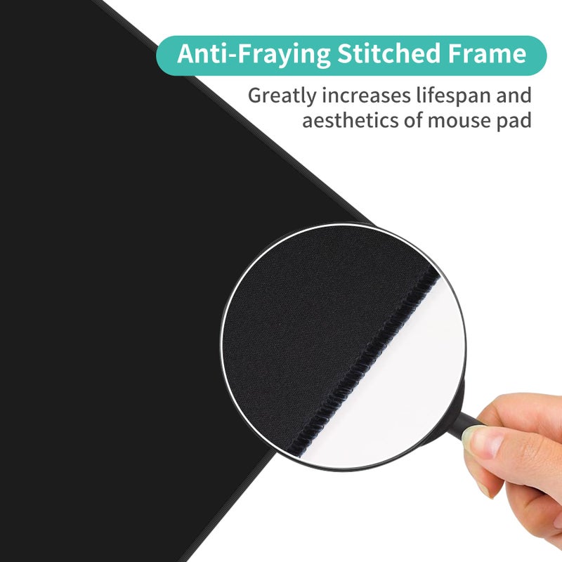 Dynippy Thin Extended Gaming Mouse Pad ï¼ˆ31.5 * 11.8 * 0.08 inchï¼‰ with Stitched Edges Large Mousepad Long XXL Keyboard and Mouse pad Desk Mat for Gaming Office & Home - 2026 Calendar Holiday Schedule - Image 4