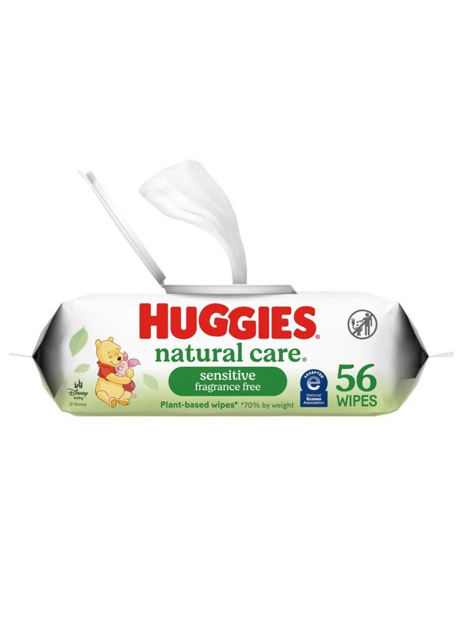 Huggies Natural Care Unscented Baby Wipes Soft Pack - 56ct - Image 1