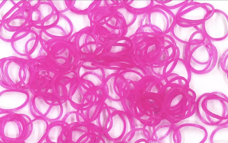 راينبو لووم مجموعة جيلي Rainbow Loom®: أشرطة مط��طية بلون وردي/بنفسجي مع 24 مشبك من نوع C (عدد 600) - Image 2