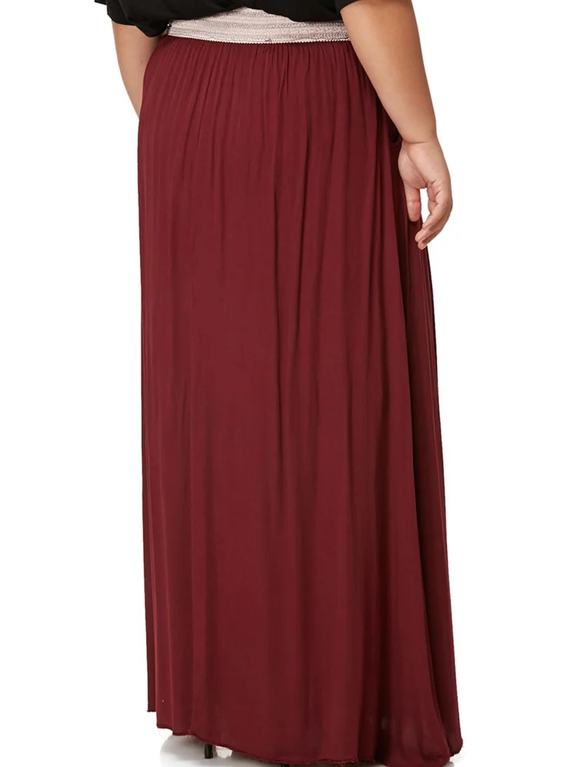 Ella Plus Gypsy Pleated Maxi Skirt