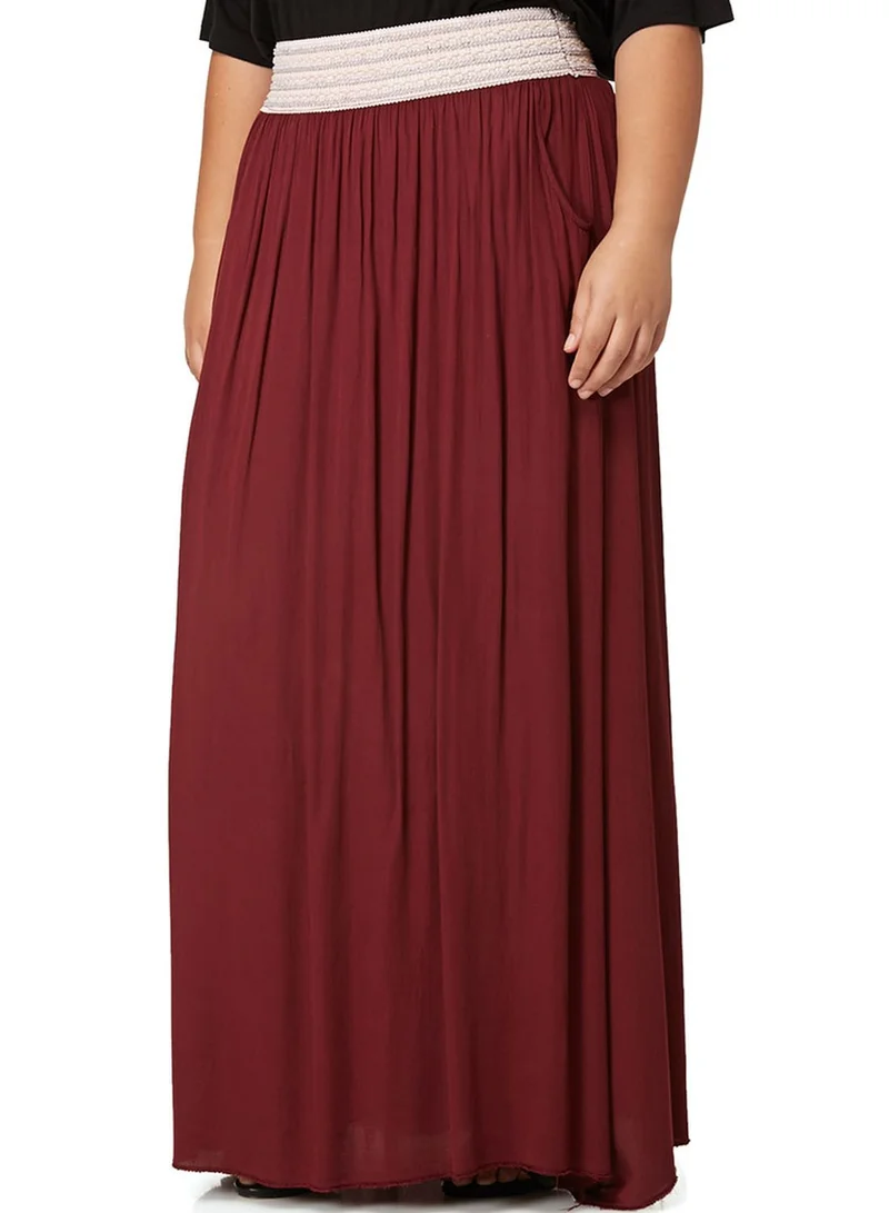 Ella Plus Gypsy Pleated Maxi Skirt