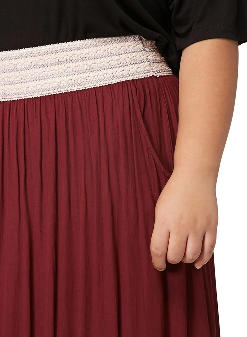 Ella Plus Gypsy Pleated Maxi Skirt