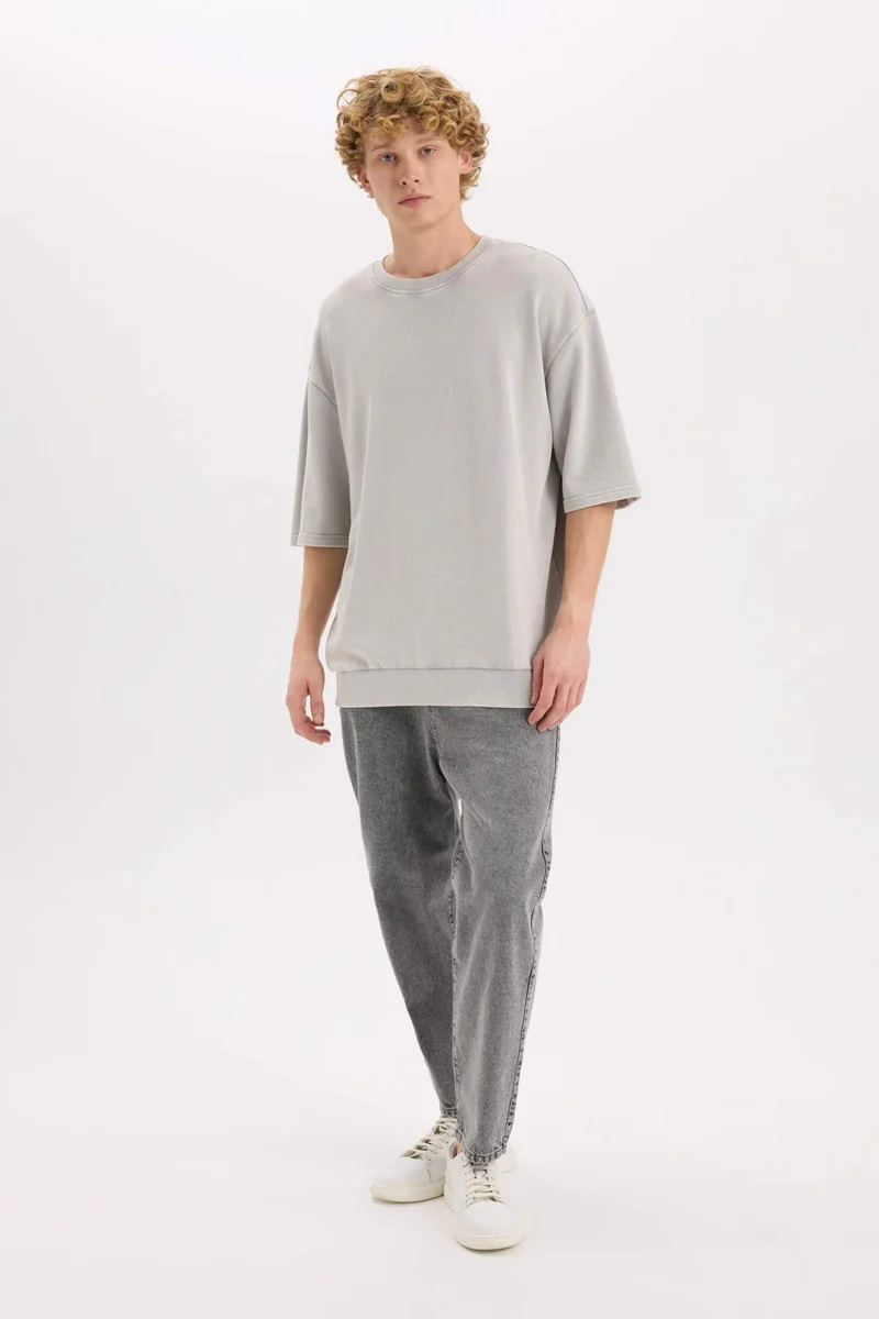 DeFacto Loose Fit Crew Neck Short Sleeve T-Shirt