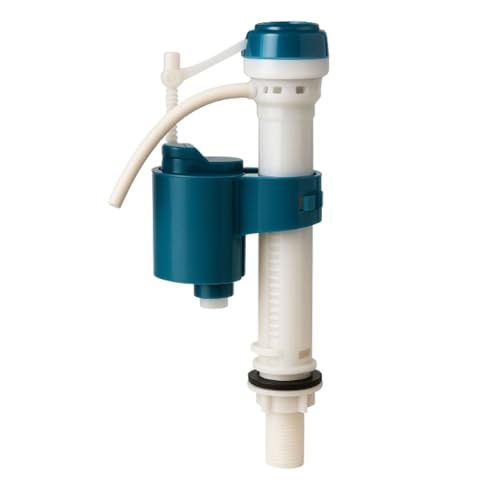 Prem's Big High-Pressure Anti-Siphon Ball Cock Fill Valve, Adjustable 7-11" Fit, Anti-Siphon Backflow Protection, Universal for One- & Two-Piece Toilets, White - Image 1