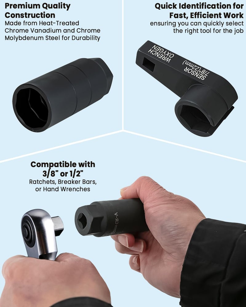 ATP Automotive Oxygen Sensor Socket Set 7PC Socket Set - Image 4