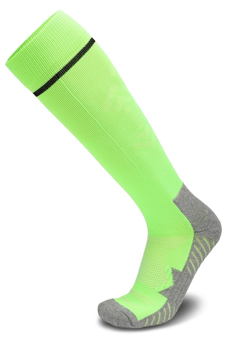 جناح السماء جوارب كرة قدم رجالية ونسائية، جوارب رياضية ضاغطة ومطاطة حتى الركبة جوارب للجنسين - أخضر - زوج واحد - Image 1