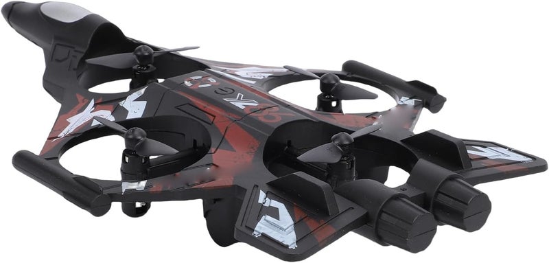360 Flip LED Lights RC Airplane Remote Control Fixed Wing Aircraft 2.4G 3 Speed Modes Altitude Hold System for Beginners, Stable Hovering Easy Control (Red) - Image 3