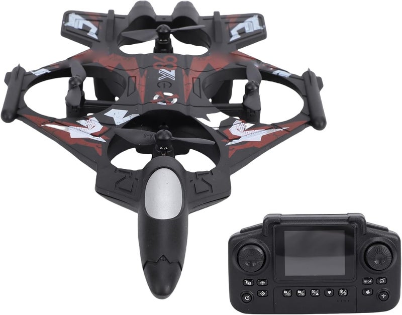 360 Flip LED Lights RC Airplane Remote Control Fixed Wing Aircraft 2.4G 3 Speed Modes Altitude Hold System for Beginners, Stable Hovering Easy Control (Red) - Image 1
