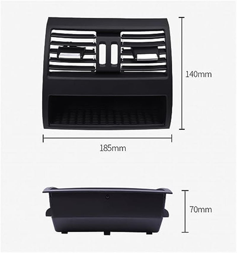 QASULER Car AC Air Conditioner Rear Console Grill Panel Cover - Image 3