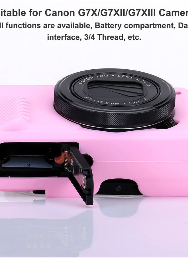 Pocoukate Camera Body Case for Canon G7X /G7X Mark II/Mark III Silicone Case Cover with Optical 9H Hardness 0.3mm Ultra-Thin DSLR Camera Screen Protector  - Image 3