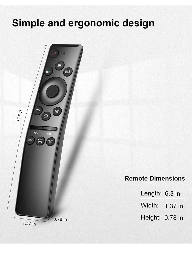 Universal Remote-Control for Samsung Smart-TV, Remote-Replacement of HDTV 4K UHD Curved QLED and More TVs, with Netflix Prime-Video Buttons - Image 2