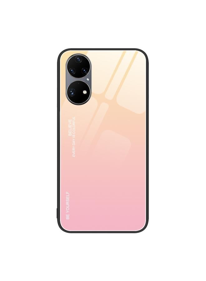 Zaboon Case For Huawei P50 Pro Gradient Color Glass Case - Image 1