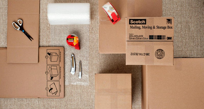Scotch  Scotch Long Lasting Storage Packaging Tape, 1.88" x 54.6 yd, Designed for Storage and Packing, Stays Sealed in Weather Extremes, 3" Core, Clear, 2 Rolls (3650-2)  - Image 5