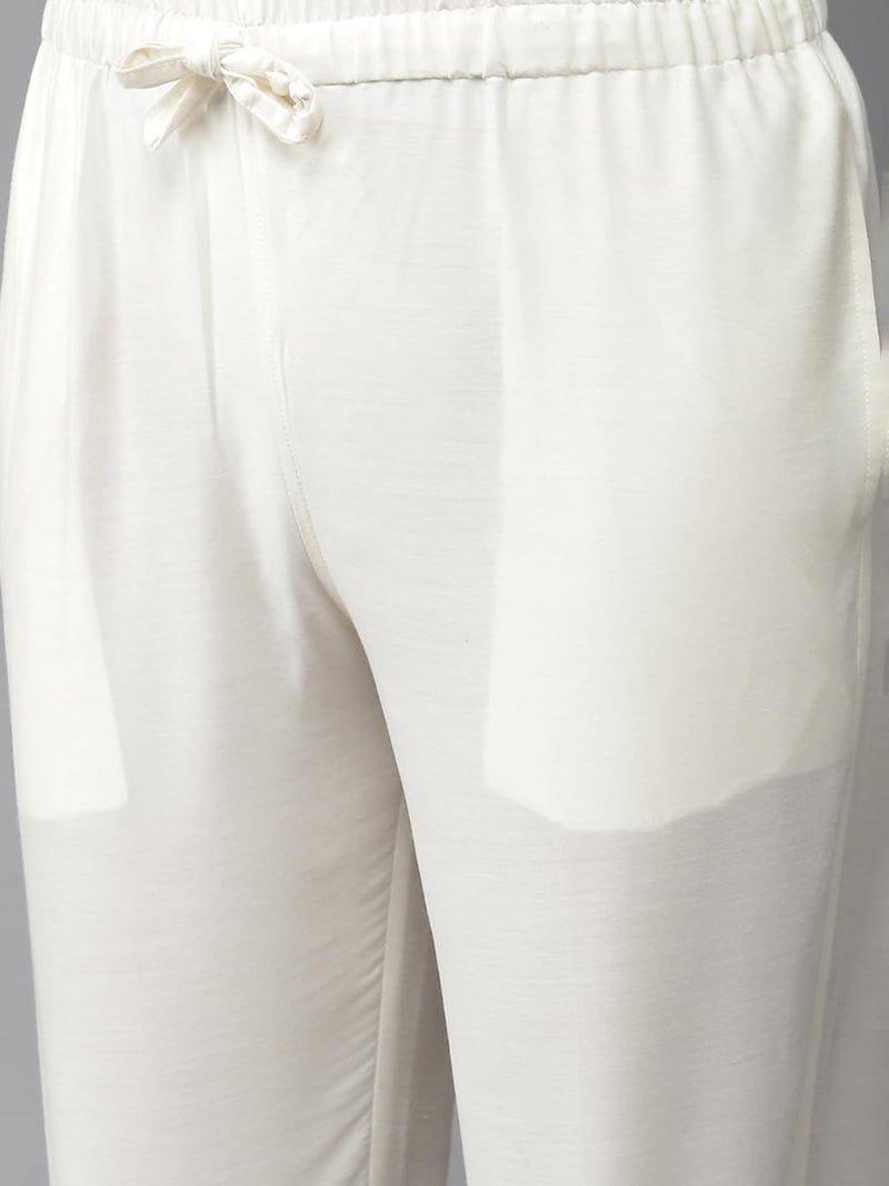 See Designs Men Off White Kurta Pajama & Pink Woven Design Jacquard Nehru jacket - SD2NJ_23901S - Image 5